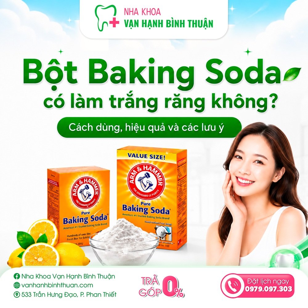Bột Baking Soda có làm trắng răng không? Cách dùng, hiệu quả và các lưu ý
